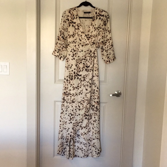 MOVING SALE! Knot Sisters high-low with slit wrap dress - Picture 2 of 5